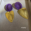 Auri Gilded Leaf Drop Earrings [T7OQSLZI]