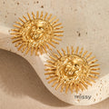 Auriel Sun Goddess Statement Earrings [0O52Y6WV]