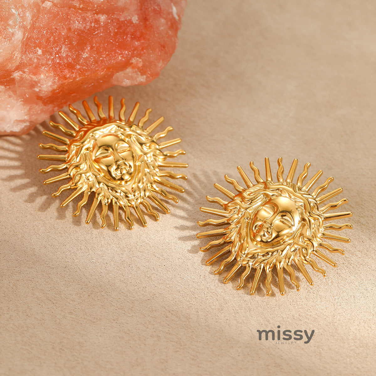 Auriel Sun Goddess Statement Earrings [WSTVAON3]