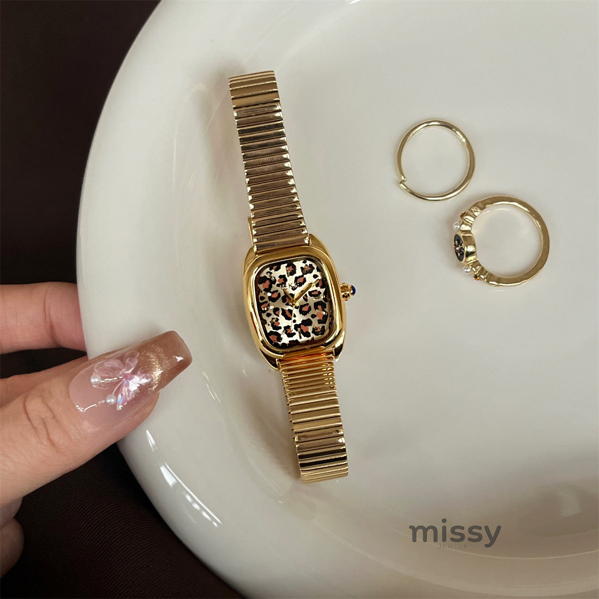 Avalina Snake Head Leopard Watch [ZO6EPQVX]