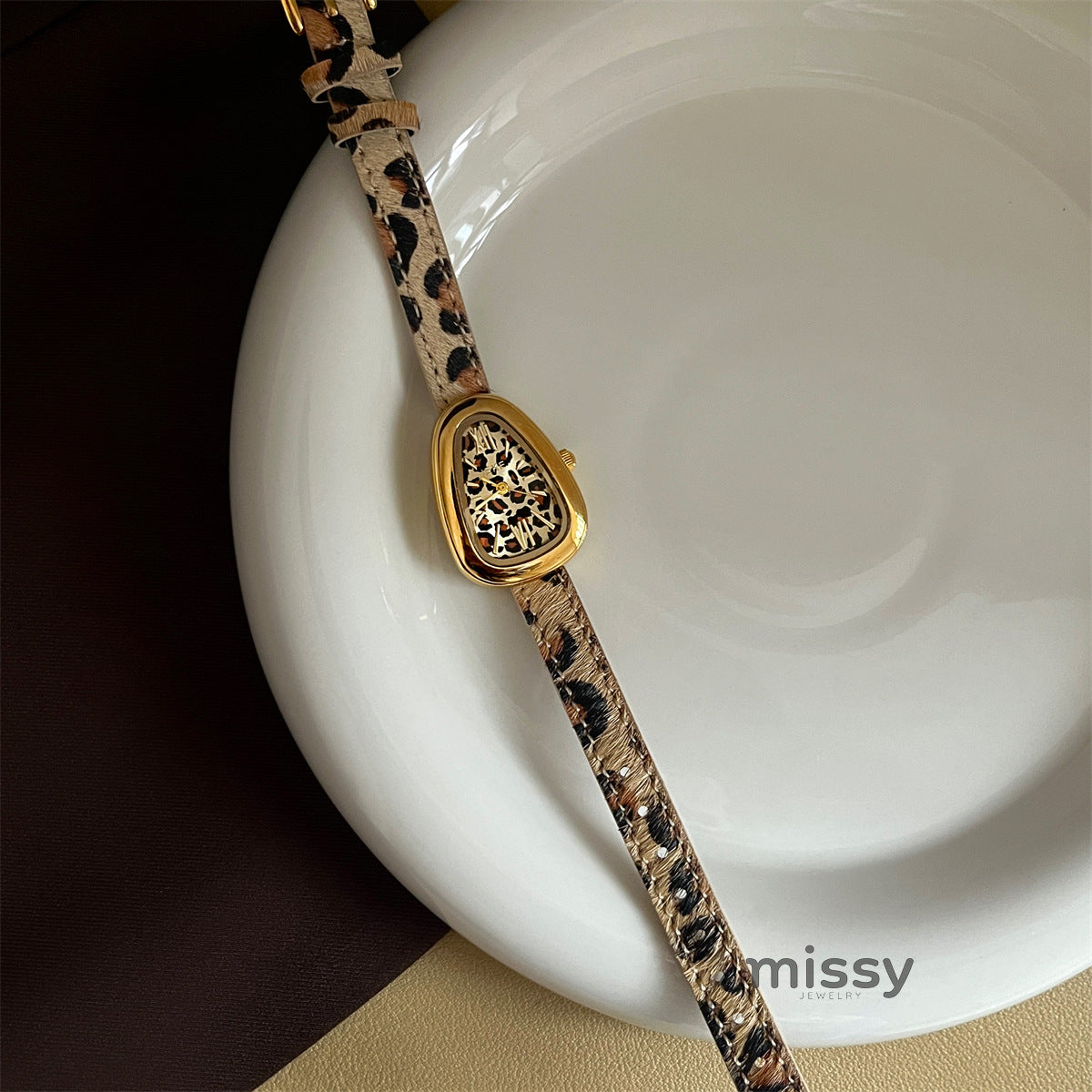 Avalina Snake Head Leopard Watch [6GOZPCOR]