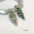 Avangeline Zircon Leaf Earrings [TTU7XFLP]