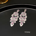 Avangeline Zircon Leaf Earrings [1SED3F8F]