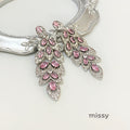 Avangeline Zircon Leaf Earrings [UY72R2BZ]