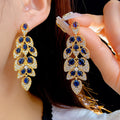 Avangeline Zircon Leaf Earrings [66583Y40]
