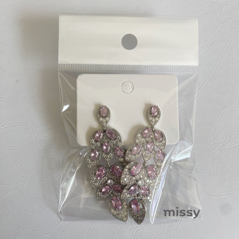 Avangeline Zircon Leaf Earrings [W5U8XWME]