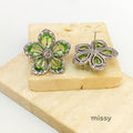 Avni Zircon Flower Earrings [MUUNYIU0]