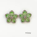 Avni Zircon Flower Earrings [3VLL8BPF]
