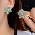Avni Zircon Flower Earrings [YWV5NMZA]