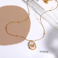 Avyanna Golden Butterfly Locket Necklace [IMZQ62DV]