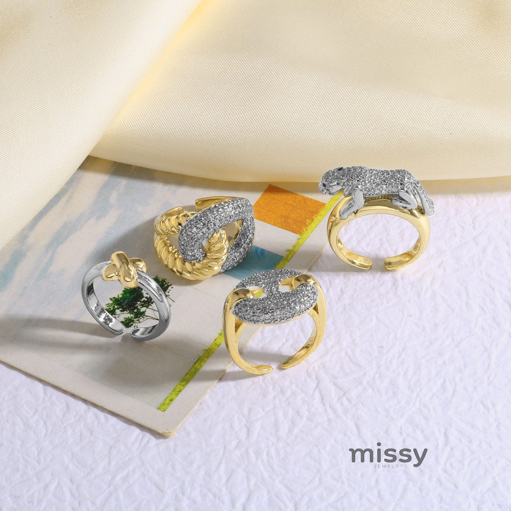 Ayah Dual-Tone Leopard Ring [KWG3TCZM]