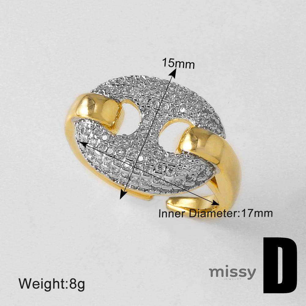 Ayah Dual-Tone Leopard Ring [N9OPQ6ZN]