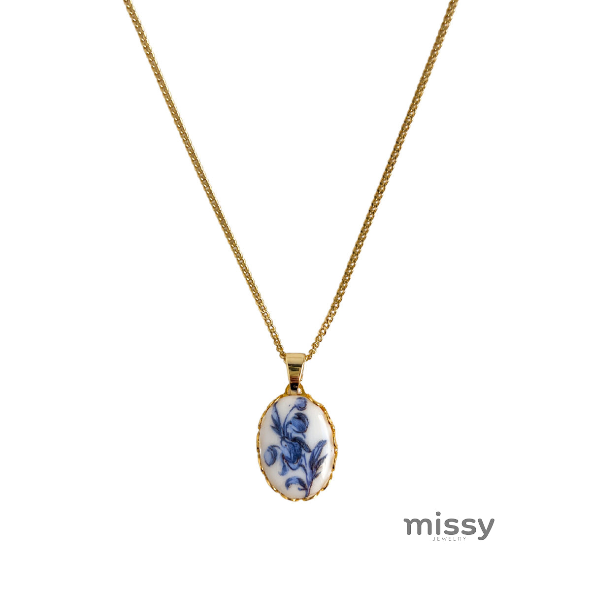 Ayelen Painted Pendant Necklace [S2FP7GCY]
