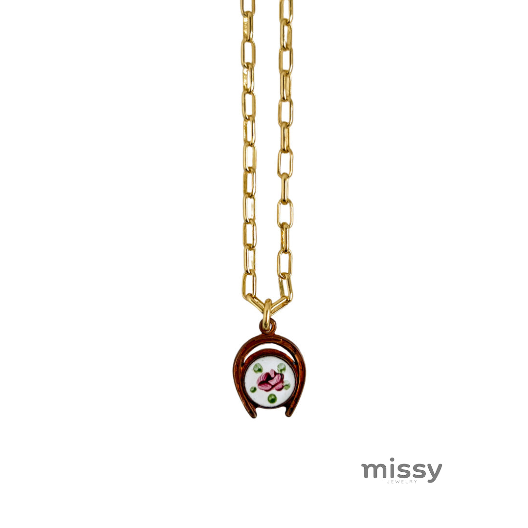 Ayelen Painted Pendant Necklace [DMZKRDGR]