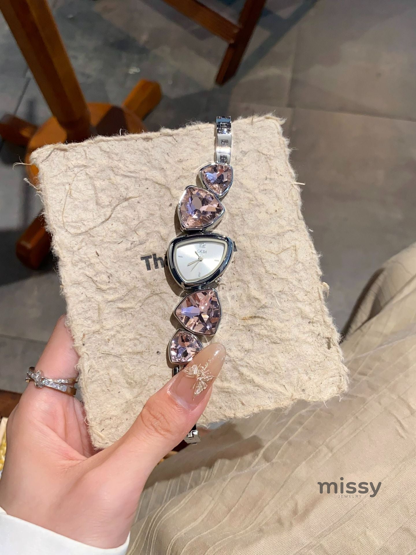 Aylee Sculpted Steel Watch [ZUZ9SM7U]