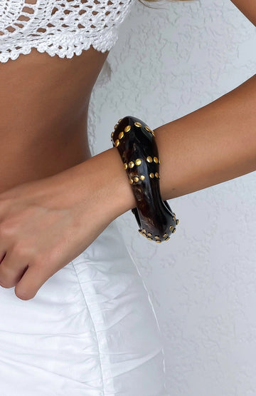 Missy Jewelry Aylin Gold Studded Cuff