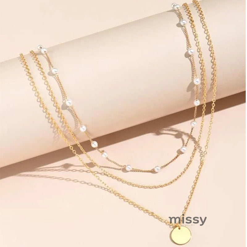 Baileigh Layered Pearl Necklace [6GQNKHAV]