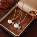 Baroque Pearl Fish Pendant Necklace [DHKCVTWH]