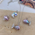 Baroque Pearl Fish Pendant Necklace [39CXH6B2]