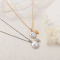 Baroque Pearl Fish Pendant Necklace [WK0FNK1H]