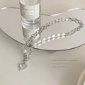 Baroque Pearl Heart Pendant Necklace [R0D00UN9]