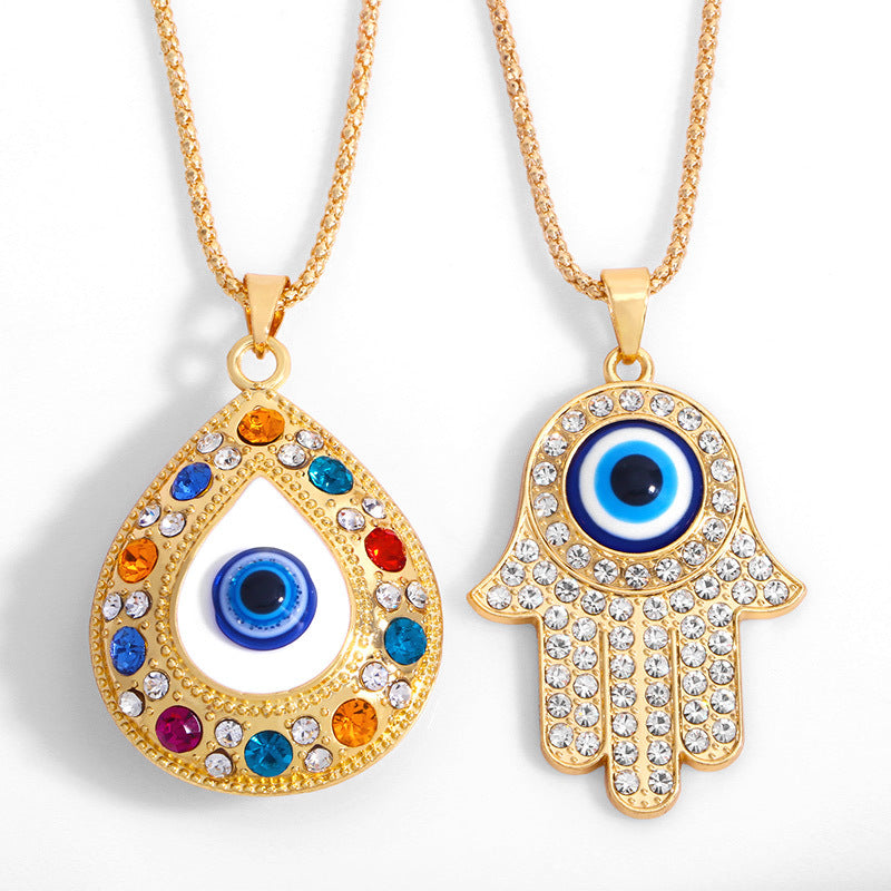 Baylee Hamsa Evil Eye Necklace [L9A2L9Z8]