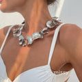 Bayley Sculpted Petal Necklace