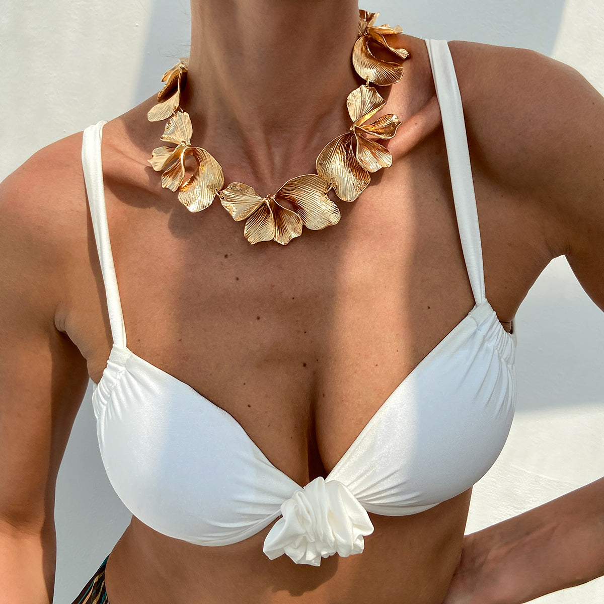 Bayley Sculpted Petal Necklace