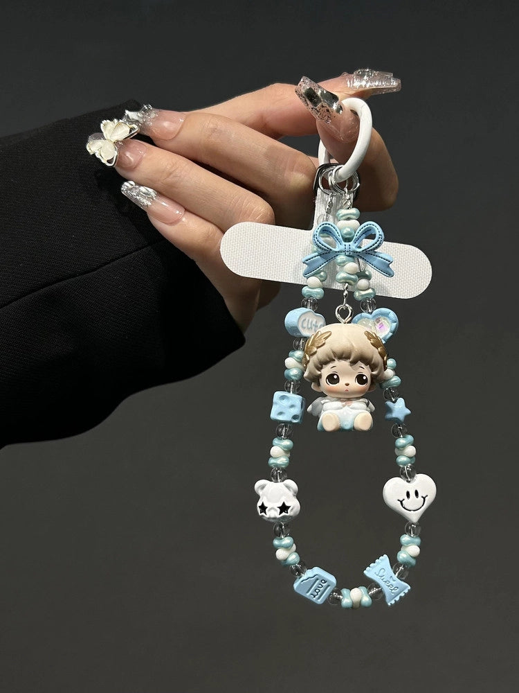 Beaded Angel Phone Charm [5S36IT5N]