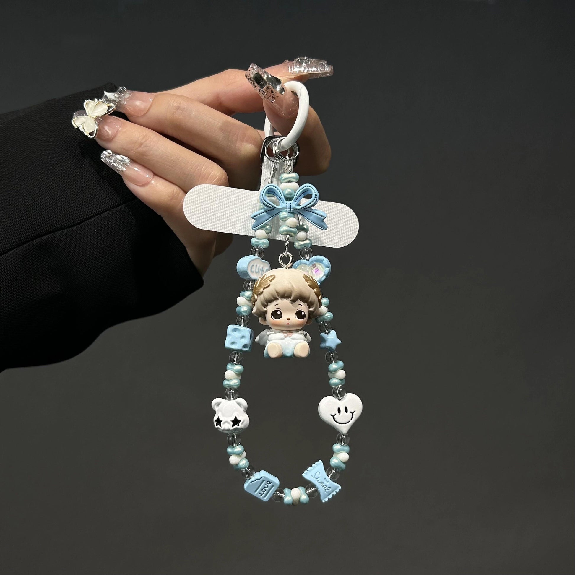 Beaded Angel Phone Charm [76FPMCM7]