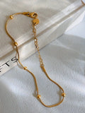 Beaded Chain Anklet [D544Q7YD]