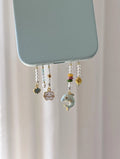 Beaded Dolphin Phone Charm [5B7DHWD7]