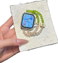 Beaded Natural Stone Apple Watch Strap [7GOKBHQX]