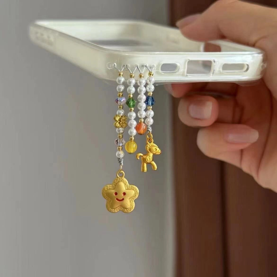 Beaded Phone Charm Lanyard [B547MLSE]