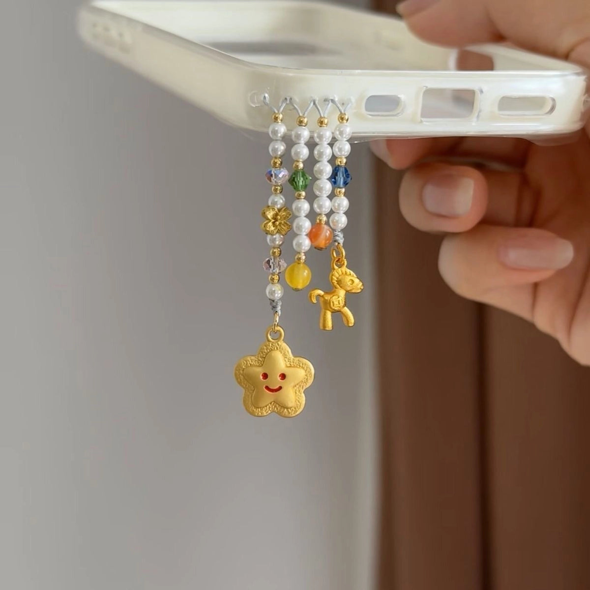 Beaded Phone Charm Lanyard [N4DADXV8]