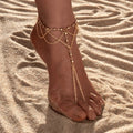 Beaded Tassel Toe Anklet [Y3GEP6ZX]
