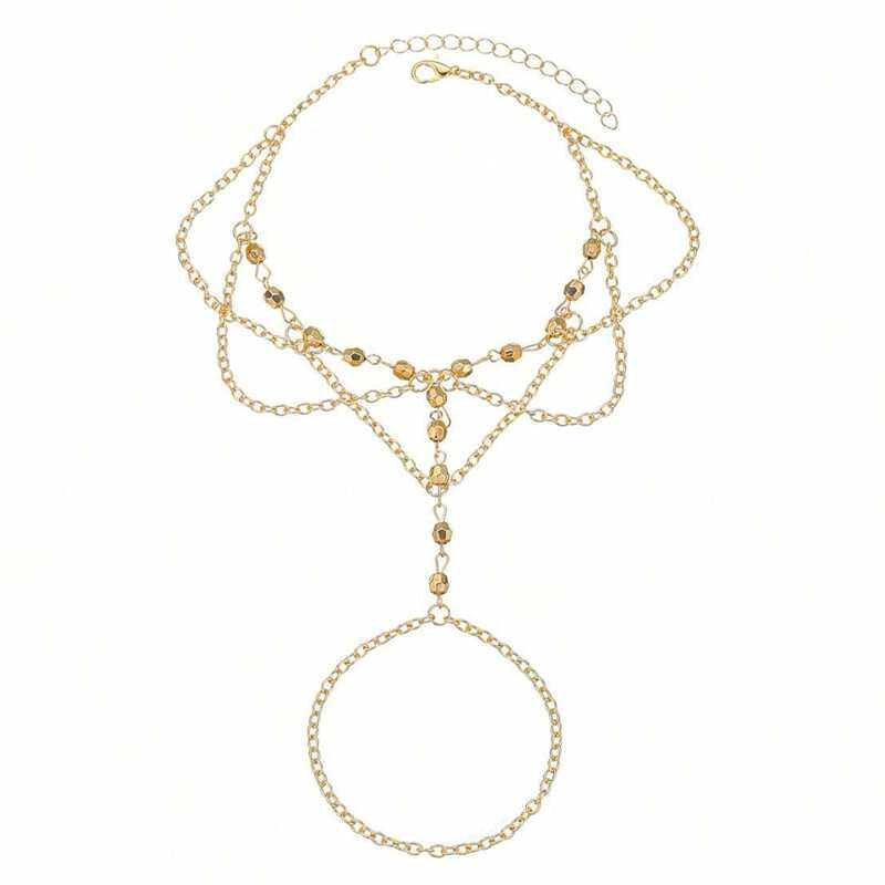 Beaded Tassel Toe Anklet [AEY2WKPE]