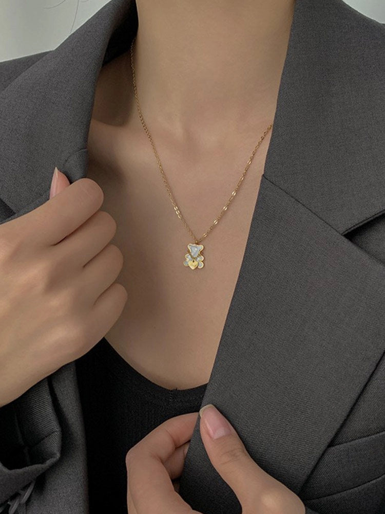 Bear Pendant Necklace [G8BV4TVQ]