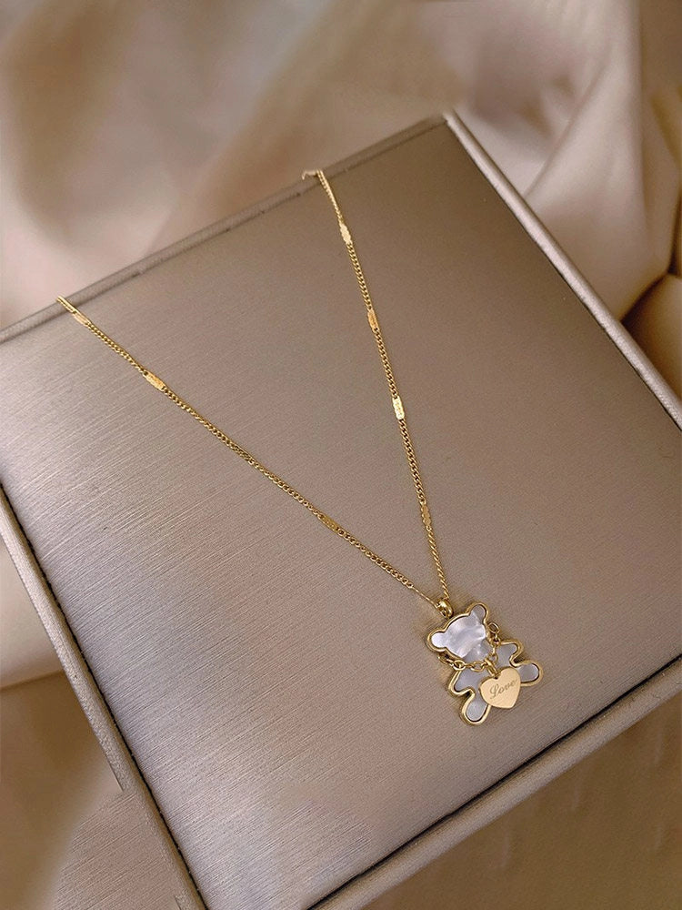 Bear Pendant Necklace [PJ1TZ5QL]