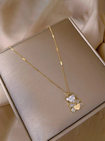 Bear Pendant Necklace [PJ1TZ5QL]