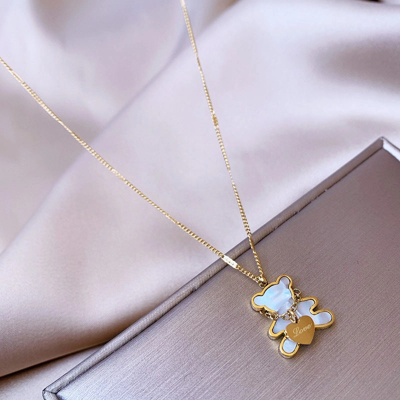 Bear Pendant Necklace [6PNHK4DN]