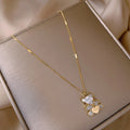 Bear Pendant Necklace [QNCU58RR]