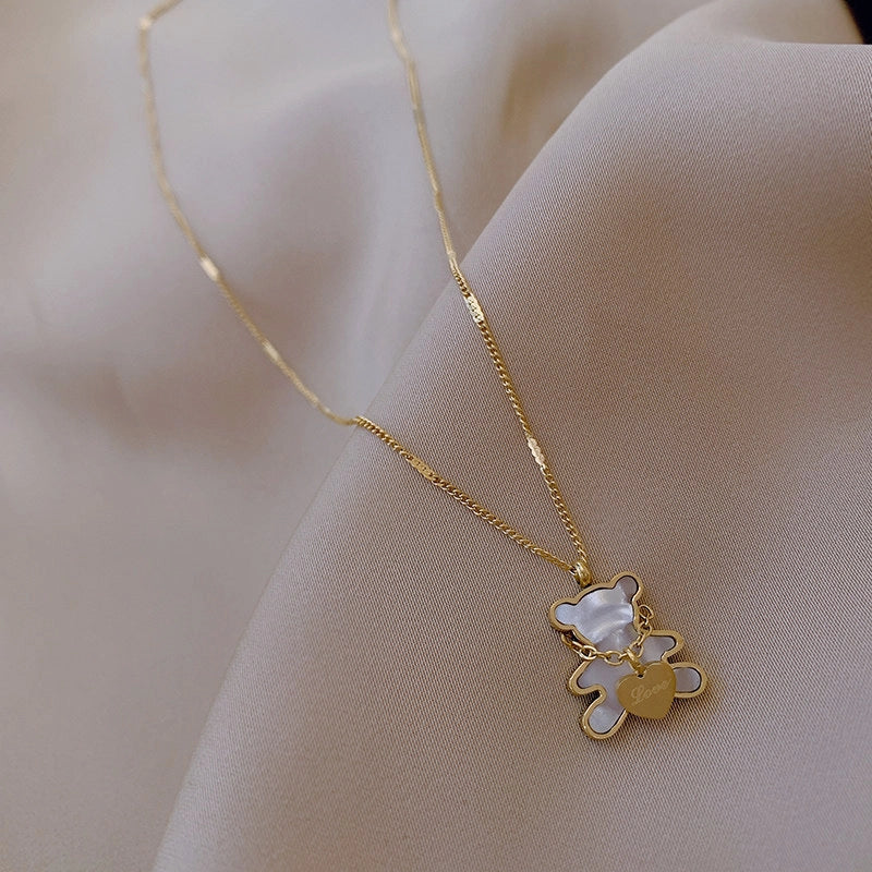 Bear Pendant Necklace [PJ1TZ5QL]