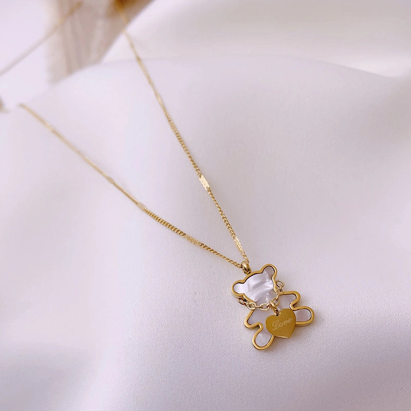 Bear Pendant Necklace [EVX30C52]