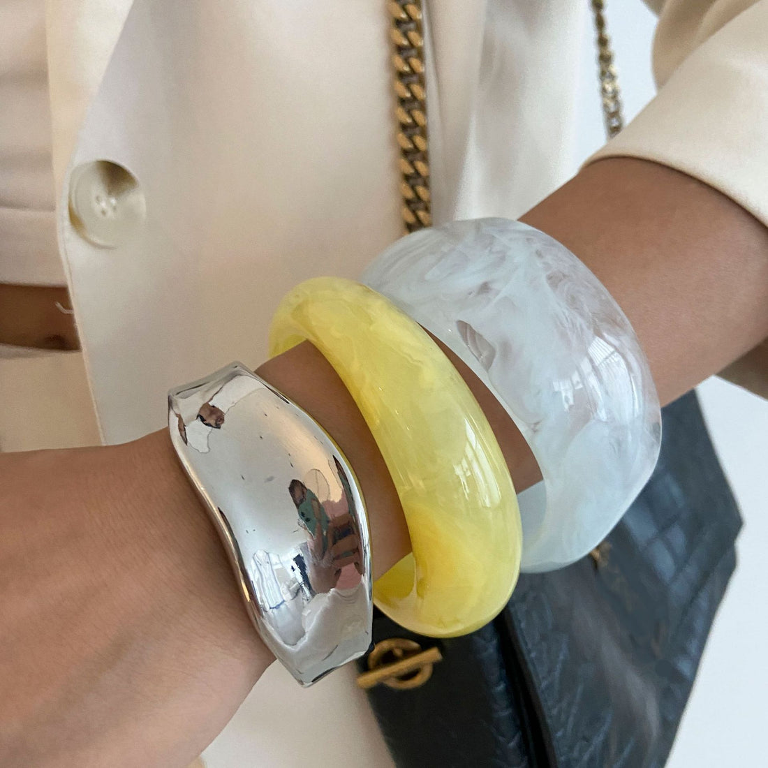 Berkleigh Chunky Marbled Bangle [UGNQWB3H]