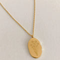 Birth Flower Pendant Necklace [QG9925NQ]