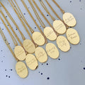 Birth Flower Pendant Necklace [4Q5NUACH]
