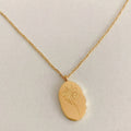 Birth Flower Pendant Necklace [9SW21VLA]