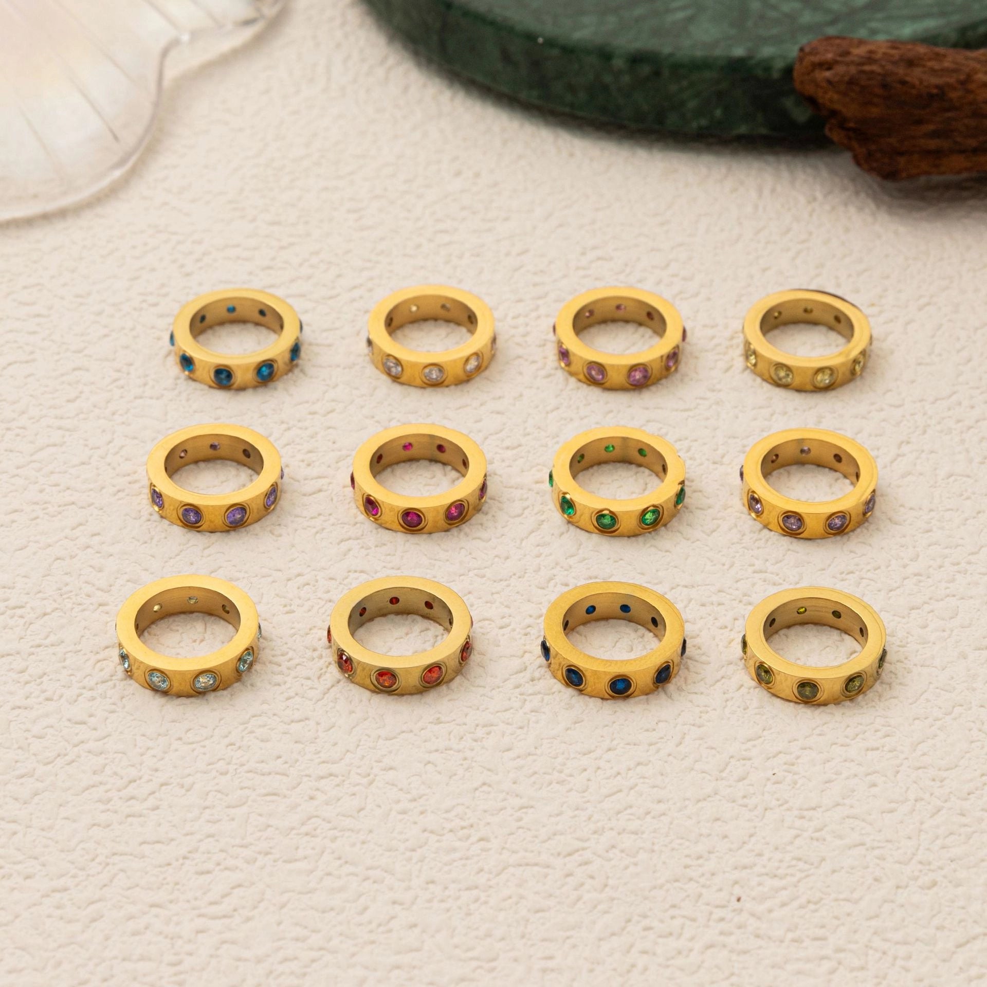 Birthstone Circle Pendant Necklace [I5KINYOK]