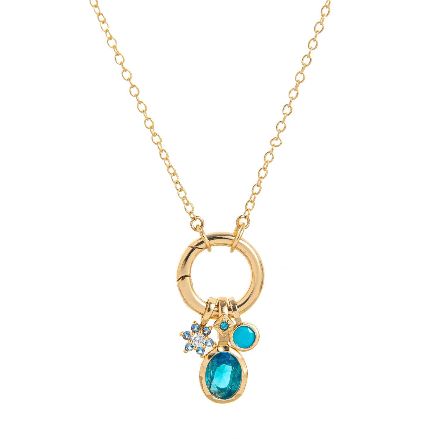 Birthstone Pendant Chain Necklace [7D1MW7W8]